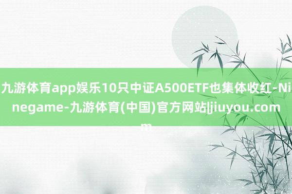 九游体育app娱乐10只中证A500ETF也集体收红-Ninegame-九游体育(中国)官方网站|jiuyou.com