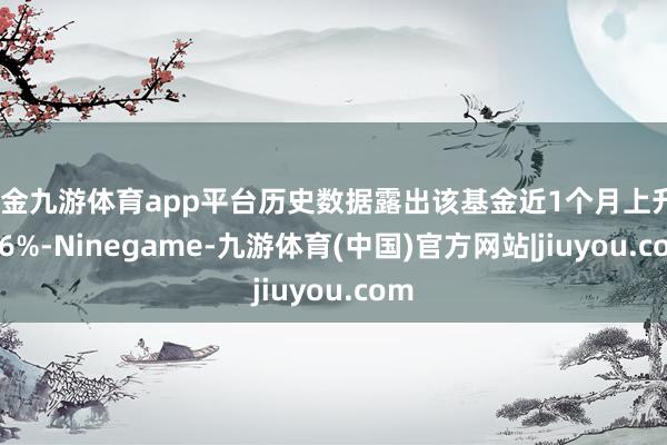 现金九游体育app平台历史数据露出该基金近1个月上升9.16%-Ninegame-九游体育(中国)官方网站|jiuyou.com