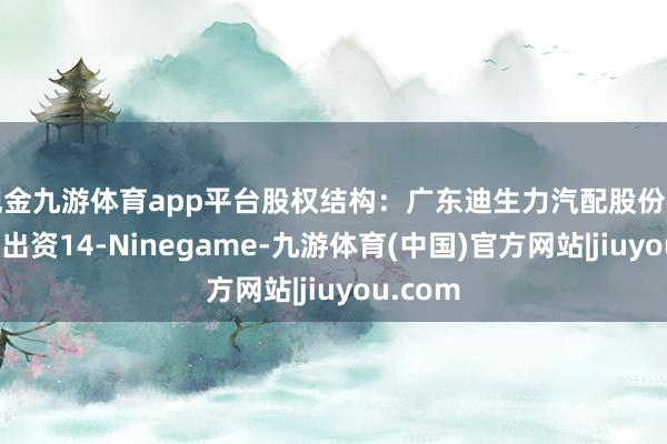 现金九游体育app平台股权结构：广东迪生力汽配股份有限公司出资14-Ninegame-九游体育(中国)官方网站|jiuyou.com