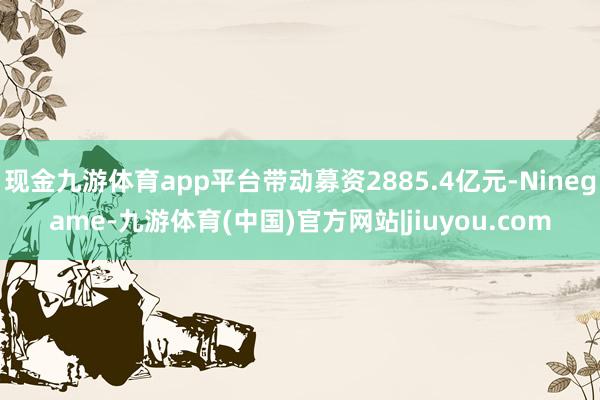 现金九游体育app平台带动募资2885.4亿元-Ninegame-九游体育(中国)官方网站|jiuyou.com