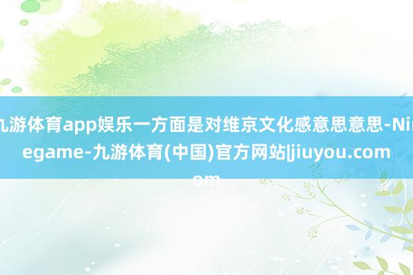 九游体育app娱乐一方面是对维京文化感意思意思-Ninegame-九游体育(中国)官方网站|jiuyou.com